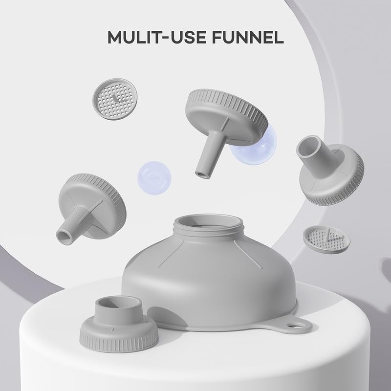 Pisol two filters ensure smoother pours into jars and bottles.