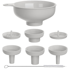 Pisol wide mouth funnel for versatile pouring and bottle filling.