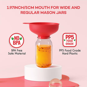 Pisol wide-mouth funnel with five adjustable spouts for various containers