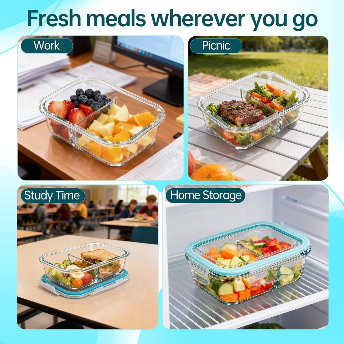 Piszvbej portable snack containers ideal for lunch bags and backpacks.