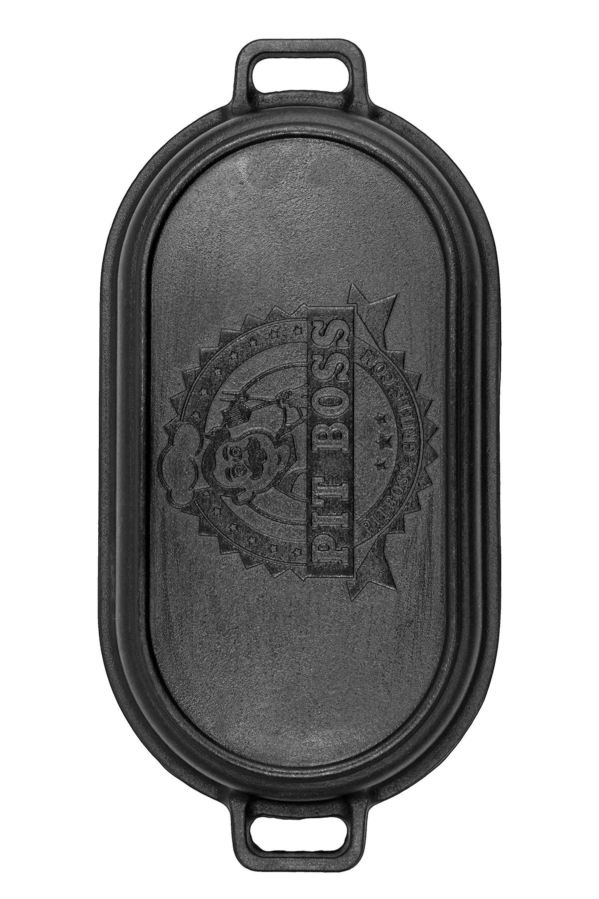 Pit Boss cast iron roaster with easy-clean, seasoned surface after use.
