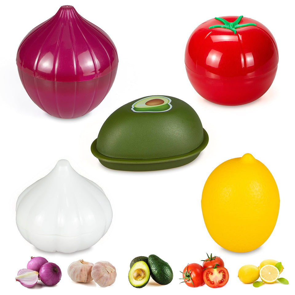 PIVNASY lemon-shaped storage container keeps lemons fresh and organized.