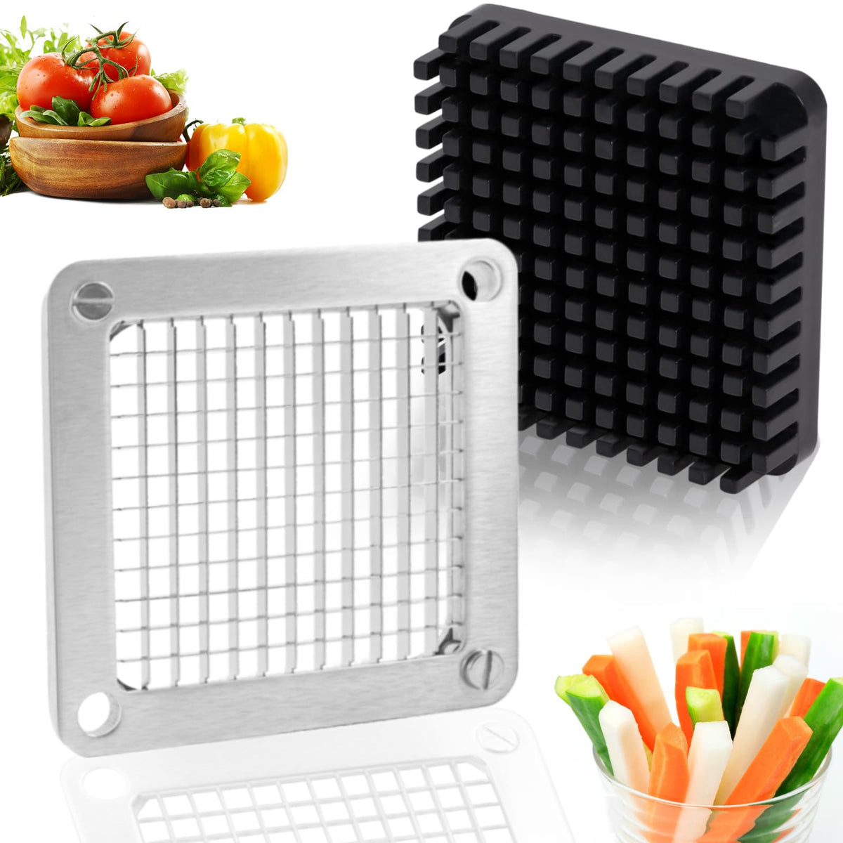 Piwerod 1/4-inch replacement dicer blade for precise cuts and faster prep.
