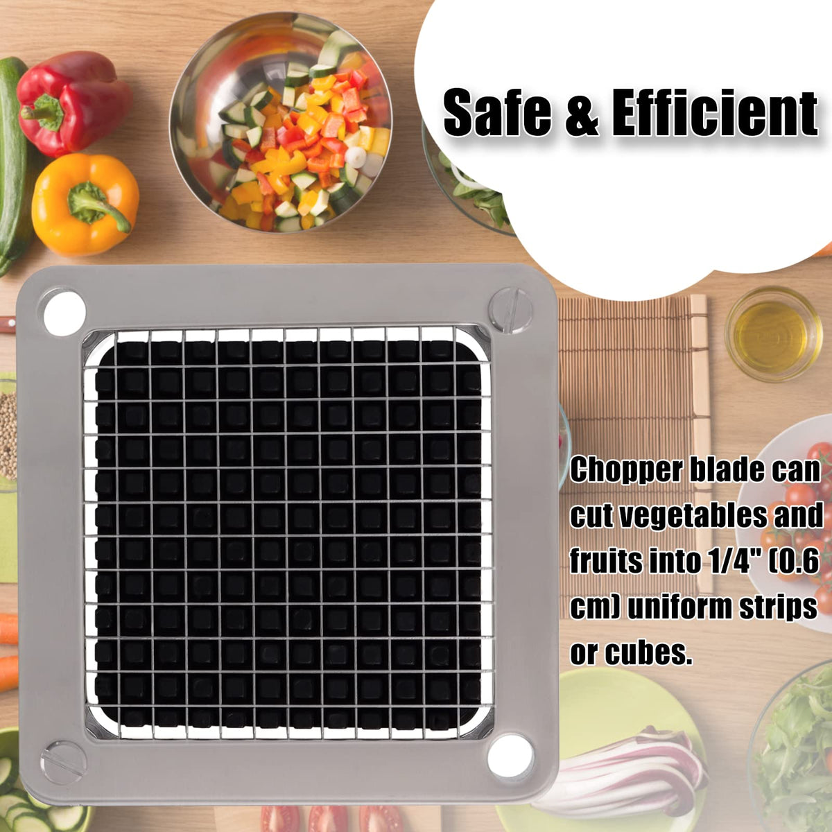 Piwerod commercial vegetable chopper blade designed for durable performance.