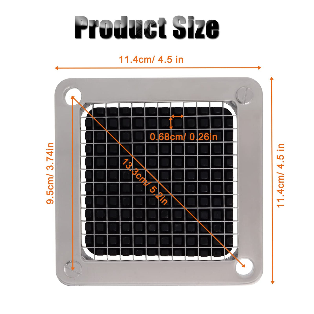 Piwerod french fry cutting blade ideal for consistent fry shapes.