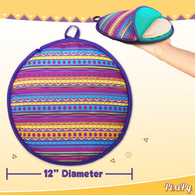 PixiPy tortilla warmer pouch 12-inch diameter fits standard tortillas.