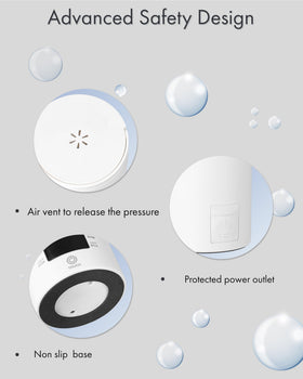 Pixiware travel kettle leak-resistant seal keeps contents secure during transit.