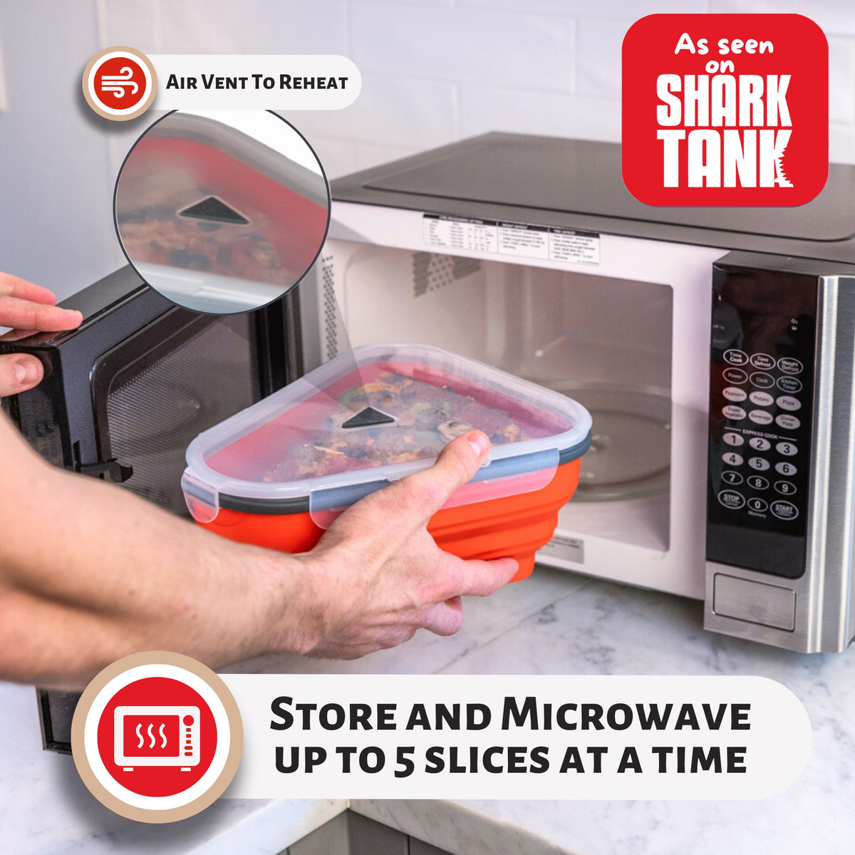 Pizza Pack microwavable dividers keep slices separate and heat-ready