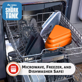 PIZZA PACK microwave-safe design makes reheating quick and easy.