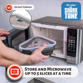 Pizza Pack microwave safe trays ready to reheat a single slice
