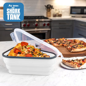 Pizza Pack trays double as plates for easy reheating of individual slices.