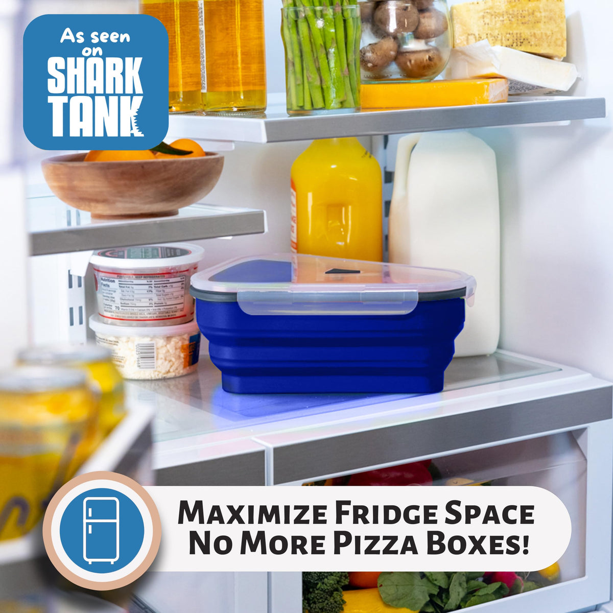 PIZZA PACK vent option reduces condensation and soggy slices.