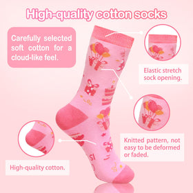 PKHGD birthday socks with bold print, playful outfit accent.