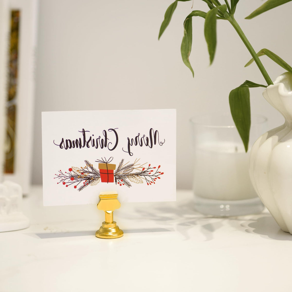 ERYTLLY 24-pack place card holders with protective pouch and kit.