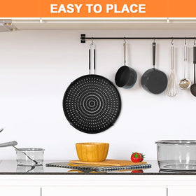 PLACHIDAY heat-resistant silicone splatter-screen lasts through busy sessions