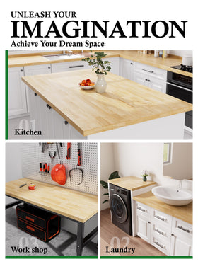 PLAMMA birch countertop unfinished detail highlighting natural grain for customization