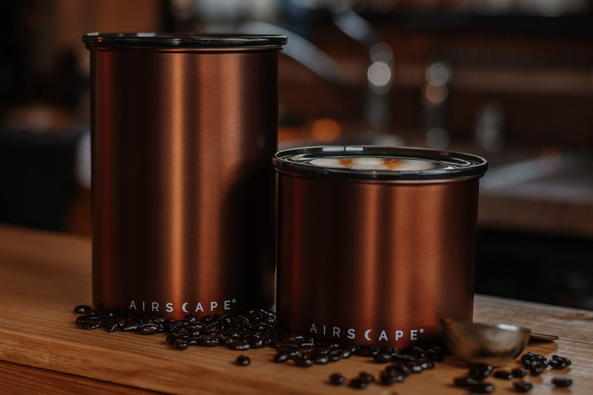 Planetary Design Airscape canister on a clean kitchen counter demonstrates compact design.