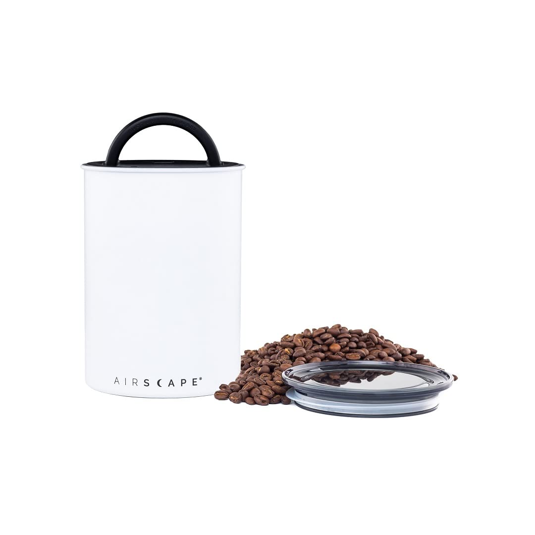 Planetary Design Airscape canister with inner plunger lid for extended coffee freshness.