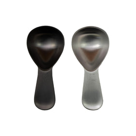 Planetary Design 2-tablespoon scoop with ergonomic thumb grip enhances comfortable scooping.