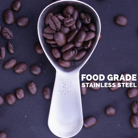 Planetary Design 2 tbsp versatile scoop works with tea, sugar, spices and more.
