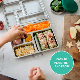 PlanetBox Rover compatible with Pods and Dippers for personalized meals.