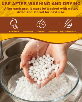 Plantional Pie Weights are easy to clean and ready for repeated use.
