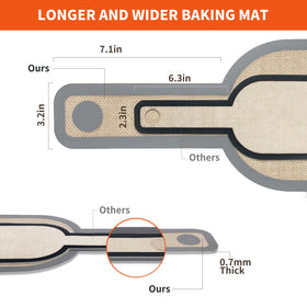 PLAPITATE oval silicone liner fits Dutch ovens for easy release.