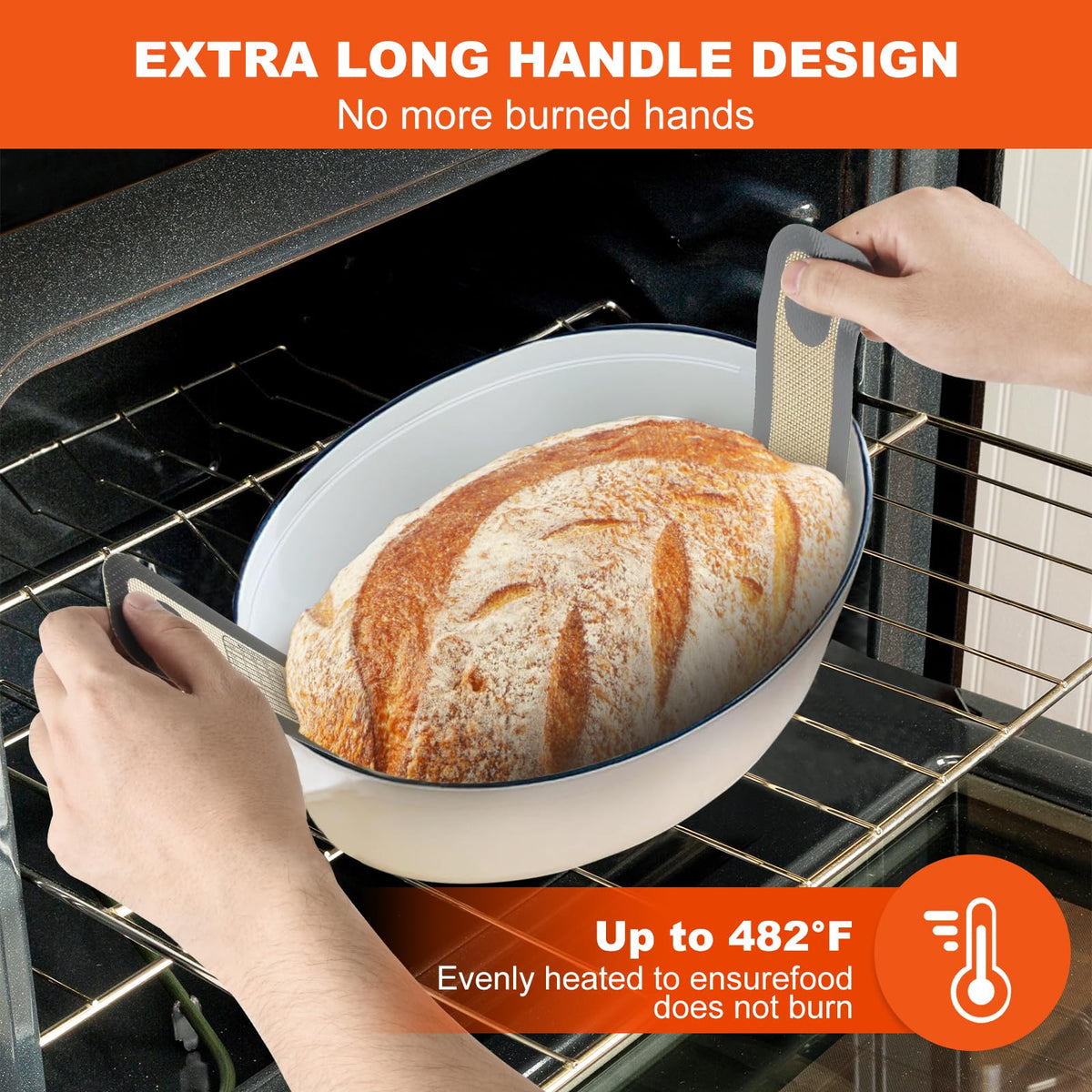PLAPITATE heat-resistant mat handles temperatures from -40°F to 482°F.