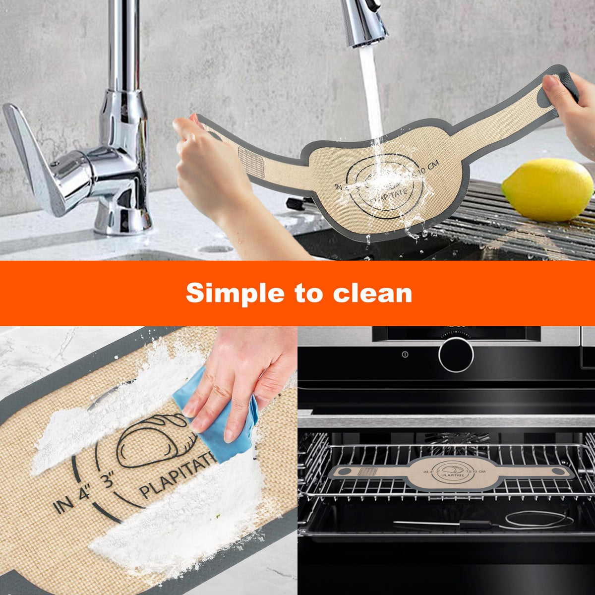 PLAPITATE non-stick surface ensures clean bread release.