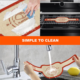 PLAPITATE oval bread sling transfers baked bread from Dutch oven.