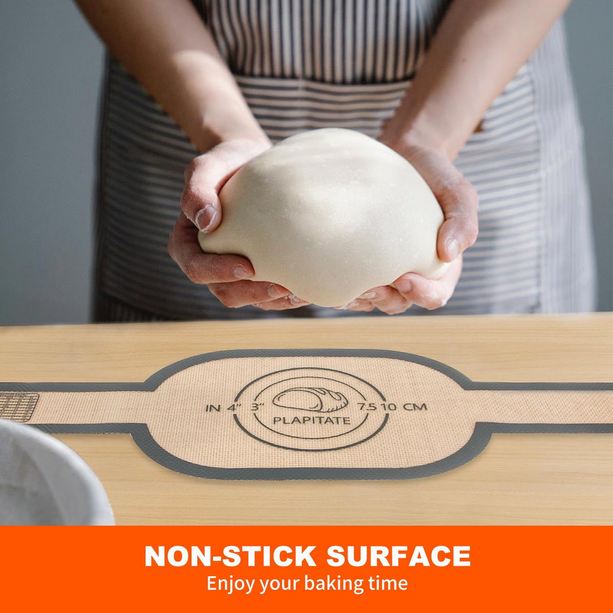 PLAPITATE two-pack gray baking mats for versatile kitchen use.