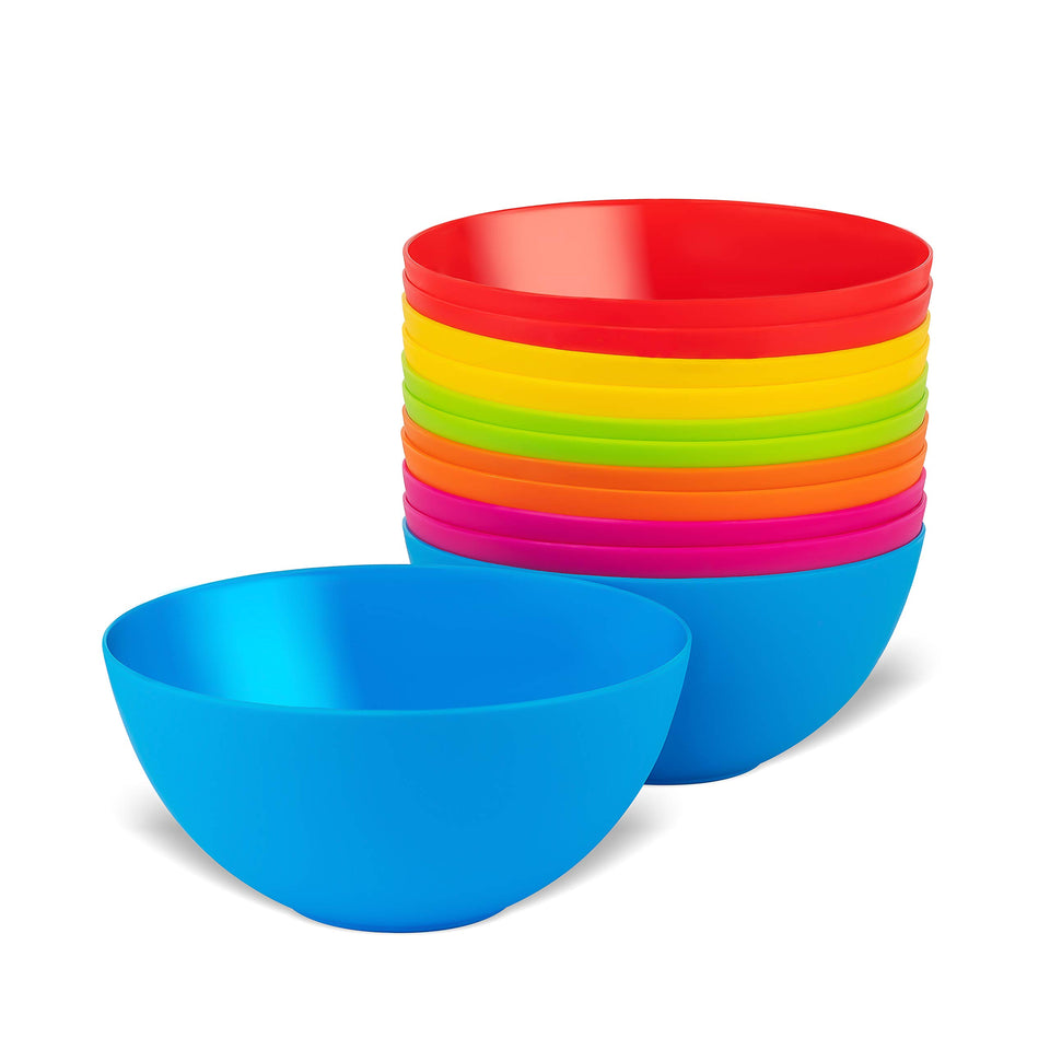 PLASKIDY bowls in bright colors, ideal for cereals and snacks