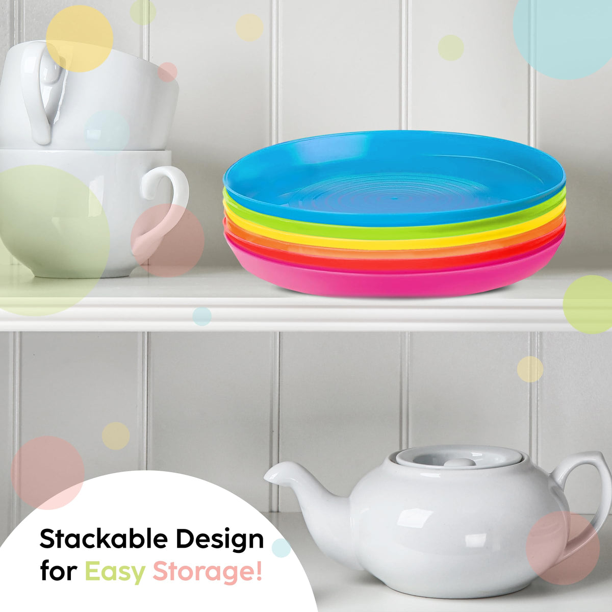 PLASKIDY dishwasher-safe plates for easy cleanup after meals