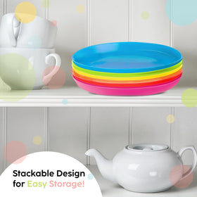 PLASKIDY dishwasher-safe plates for easy cleanup after meals