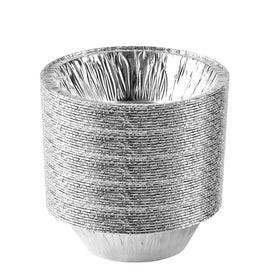 PlasticPro 6-inch round tin foil pan pack50 for convenient baking and easy cleanup.