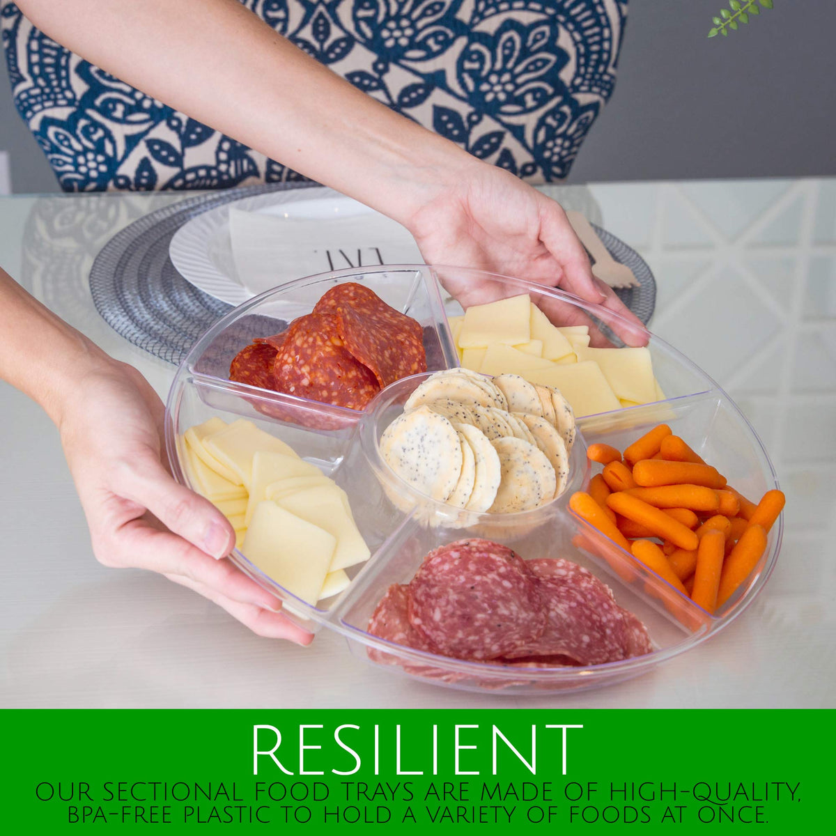 Plasticpro durable plastic tray designed for reusable serving
