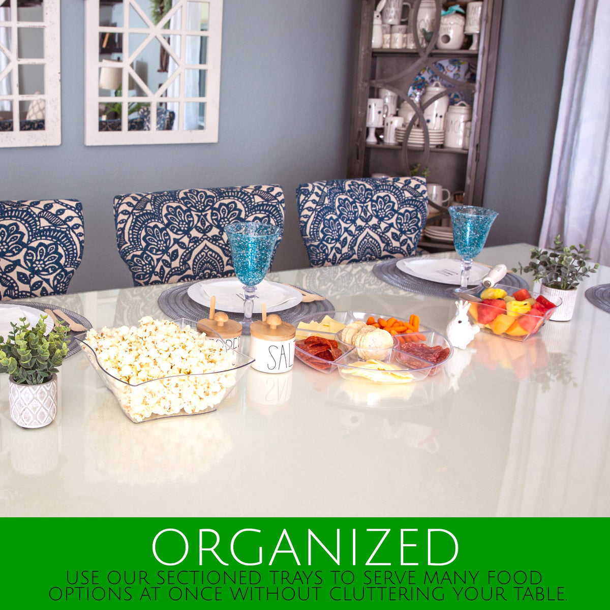 Plasticpro elegant platter for stylish party presentation
