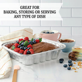 Plasticpro aluminum foil bakeware pack of 10 ready for catering or takeout.
