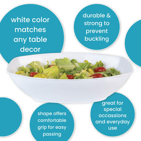 PLASTICPRO BPA-free durable plastic bowls for safe, lightweight use.
