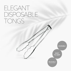 Plasticpro catering and events tongs on platters and buffets.