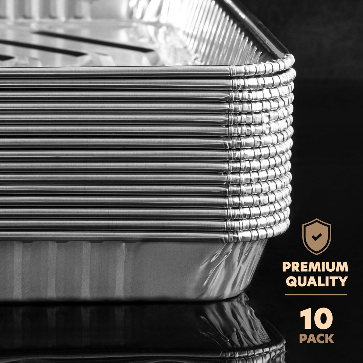 PLASTICPRO stackable pans save space in cabinets and reduce clutter.