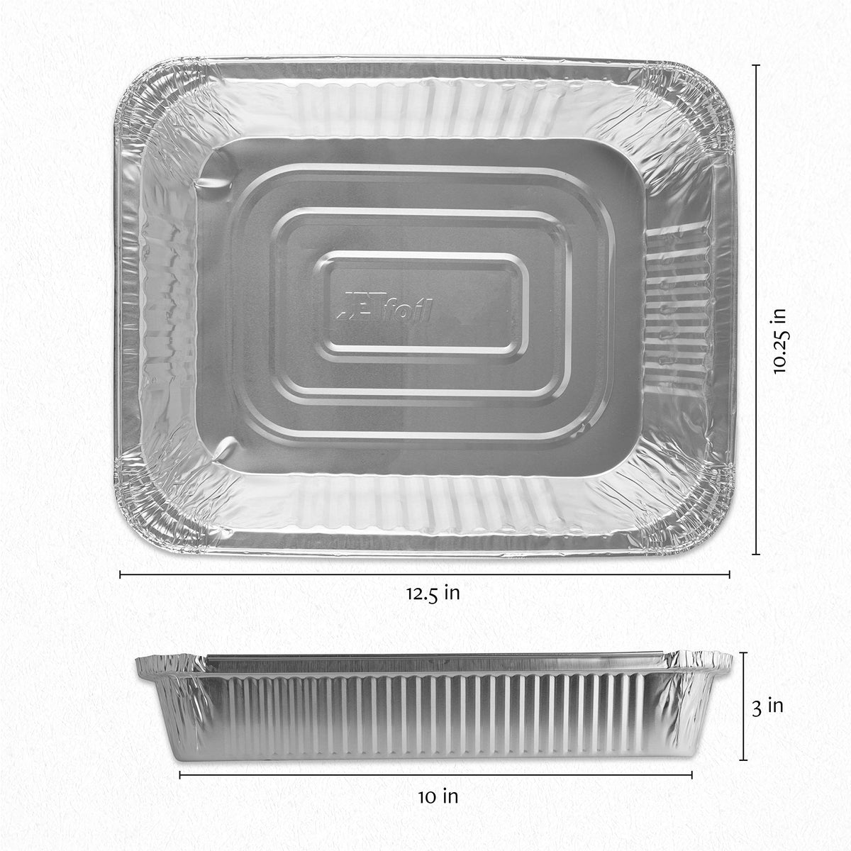 PlasticPRO deep foil pan for lasagna bake with sturdy bakeware.