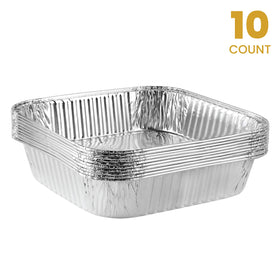 Plasticpro disposable pan after use, easy cleanup option.