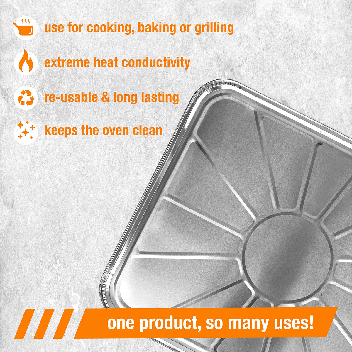 Plasticpro easy-insert reusable liner; simple tray setup and cleanup.