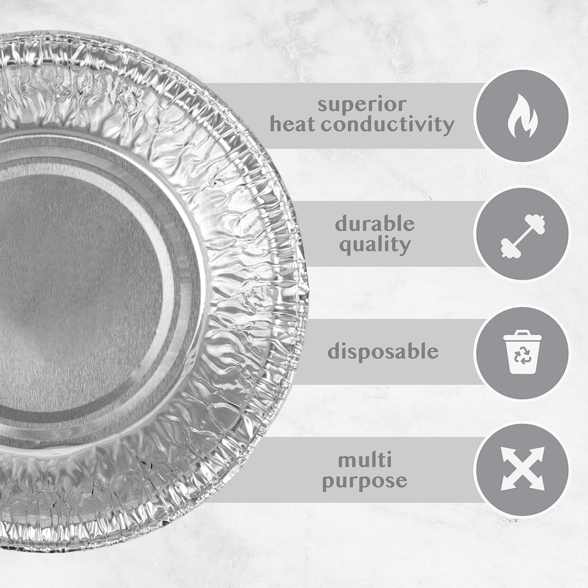 PLASTICPRO flat-bottom design assists even reheating and stable serving.