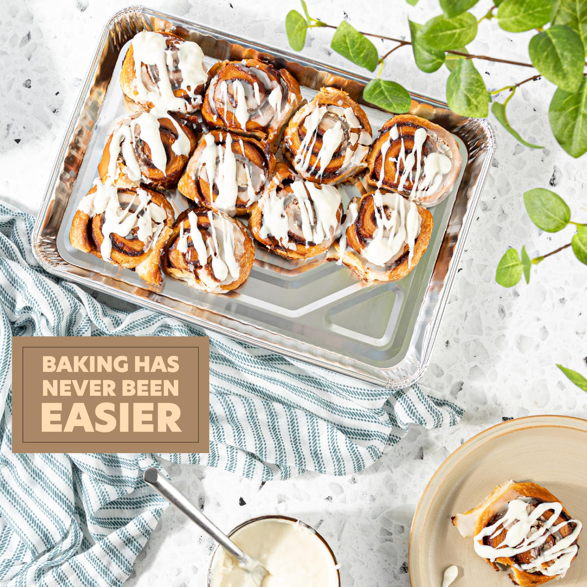 PLASTICPRO foil baking pans for family meals, roasting vegetables with minimal cleanup.