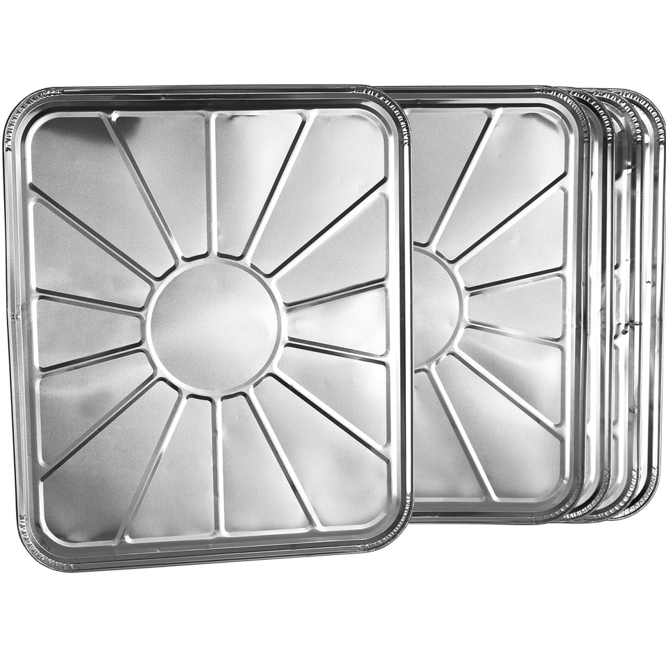 Plasticpro foil oven liner pack five; traps drips for easier cleanup.