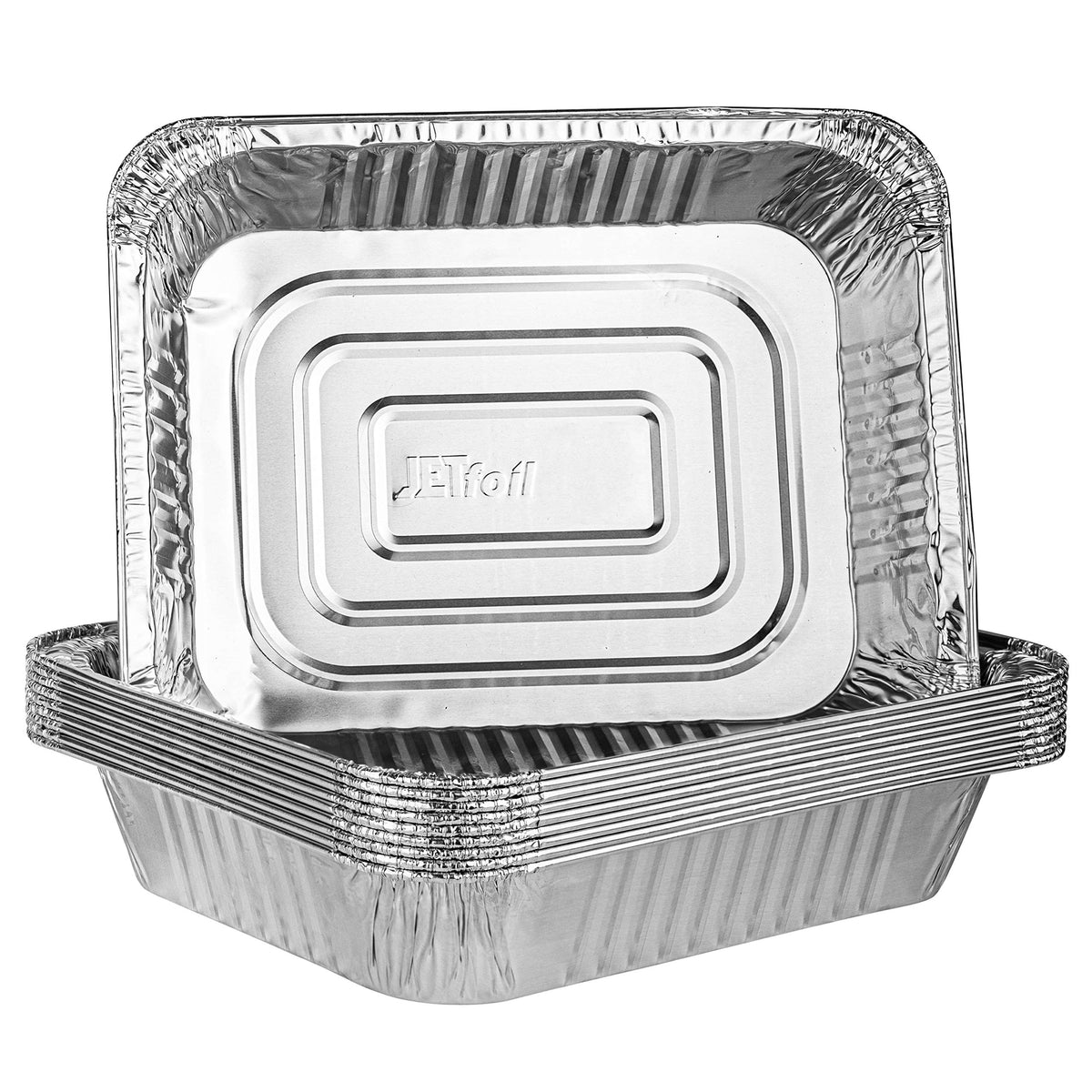 PlasticPRO 9x13 foil pan stack for fast prep and simple disposal.
