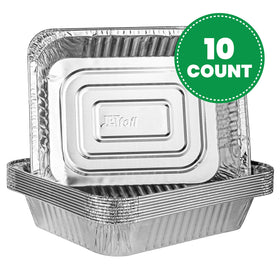 PlasticPRO half-size foil pan in use for oven-ready organized baking.