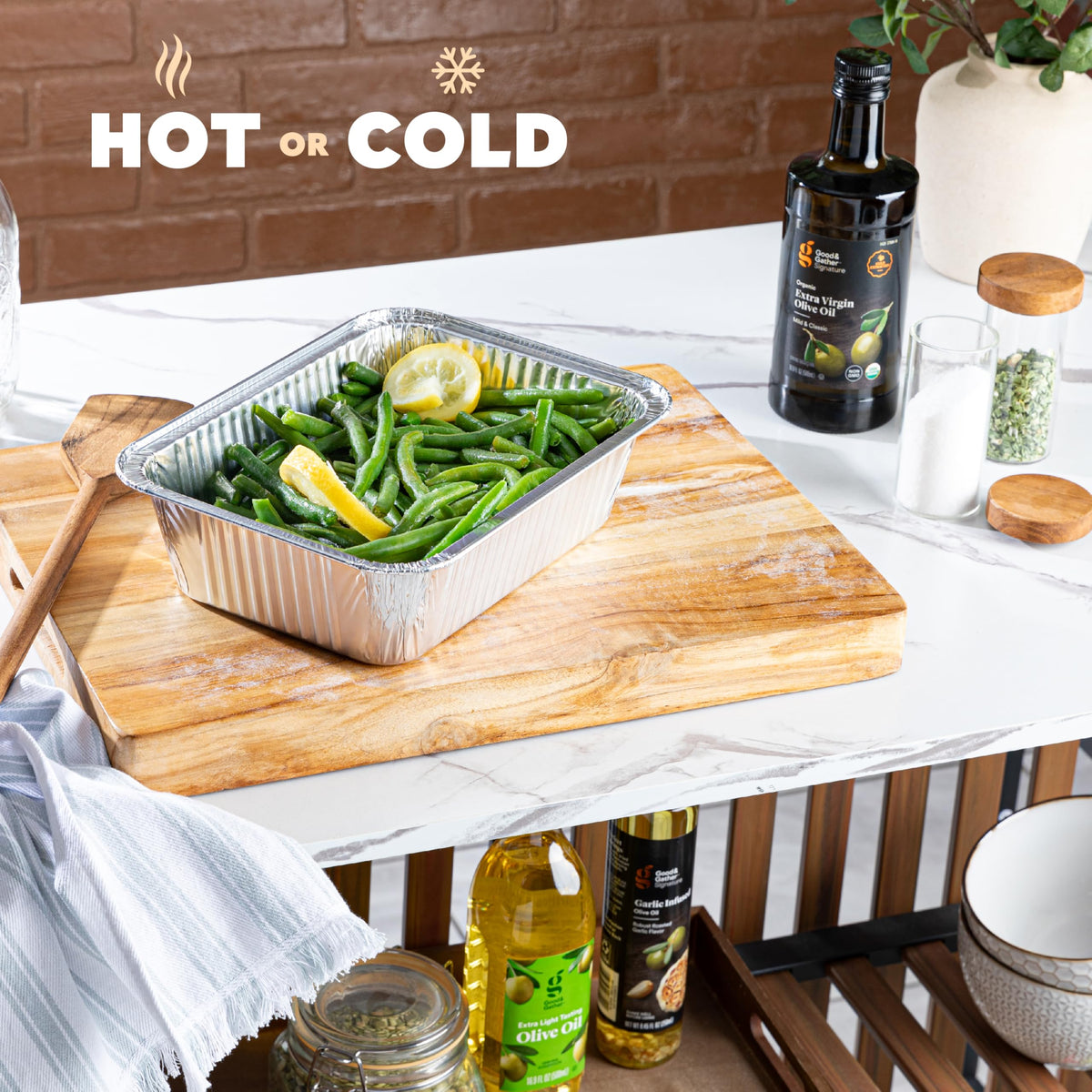 PLASTICPRO aluminum pans support meal prep and freezer storage while staying lightweight.
